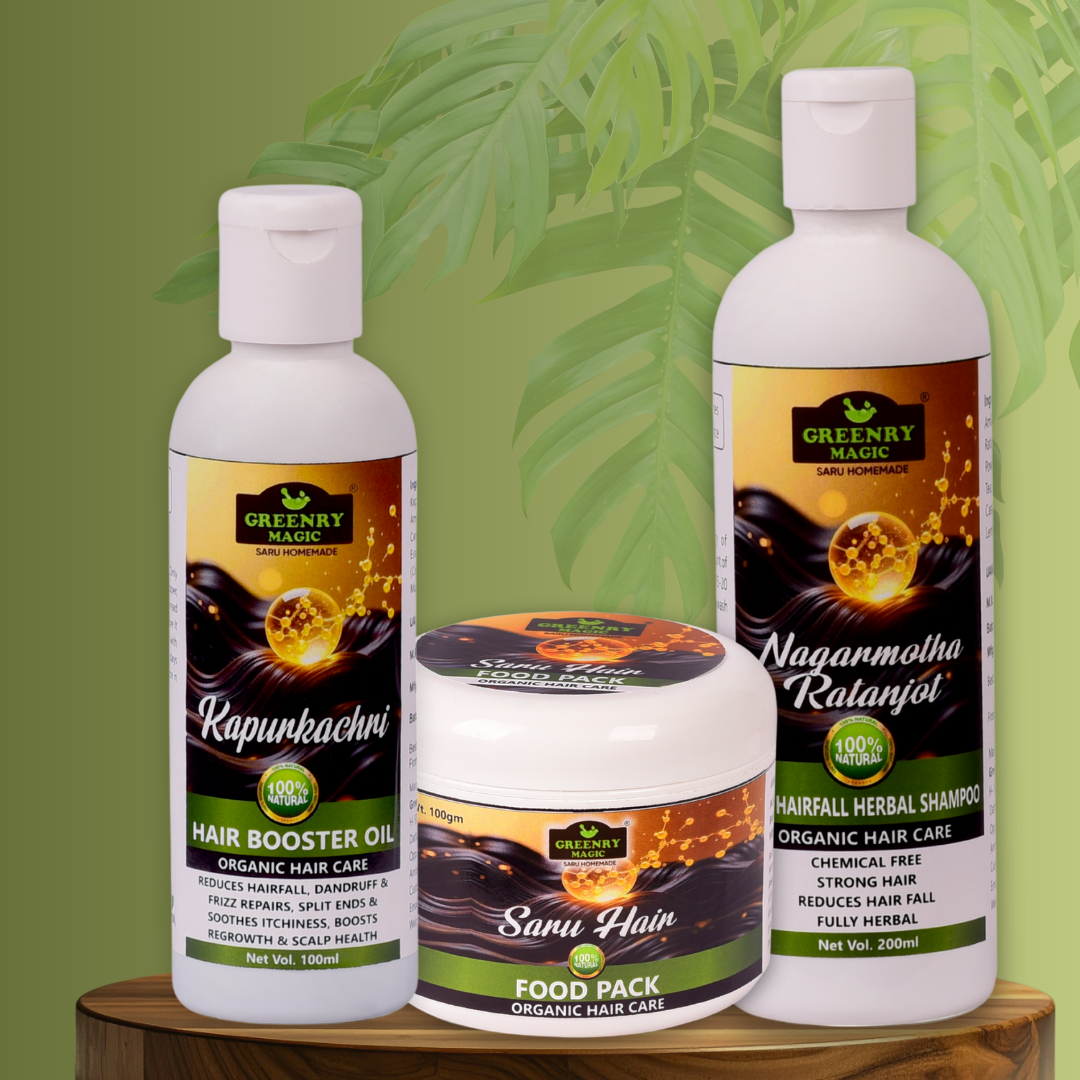 “Nature’s Formula for Strong Roots, Healthy Scalp & Glowing Hair.”