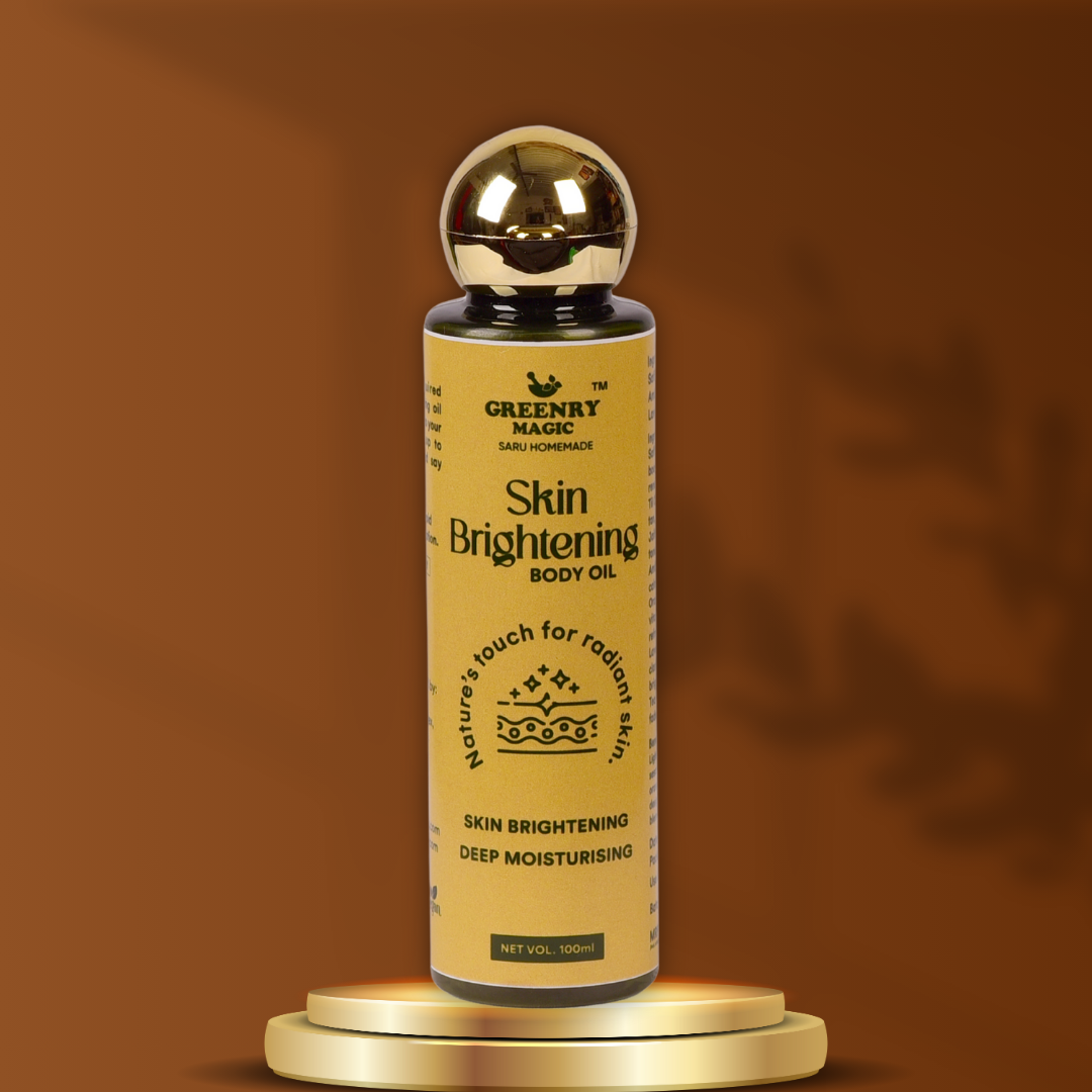 Skin Brightening Oil for Dry Skin  
  Herbal Skin Brightening Oil for Dry and Dull Skin, hydration, moisturizer, natural, chemical free, handmade homemade 