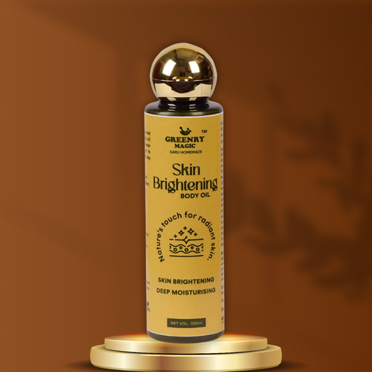 Skin Brightening Oil for Dry Skin  
  Herbal Skin Brightening Oil for Dry and Dull Skin, hydration, moisturizer, natural, chemical free, handmade homemade 