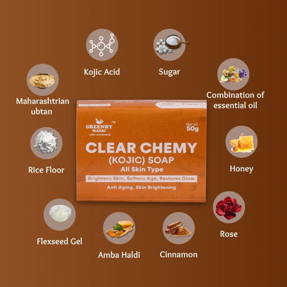 Greenry Magic Clear Chemy (Kojic) Soap – Brighten, Smooth & Clarify Naturally