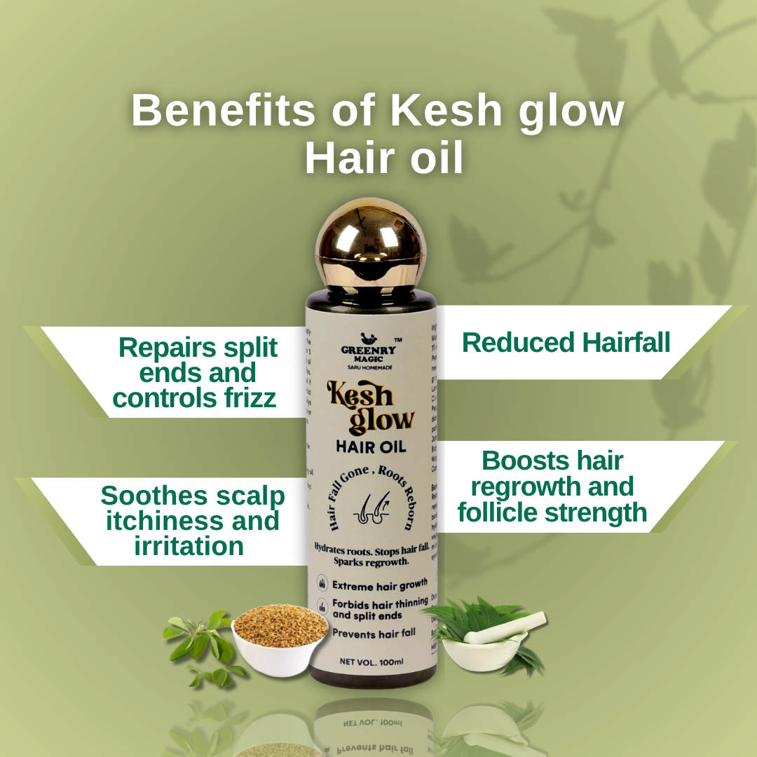 Greenry Magic – Kesh Glow Hair Oil