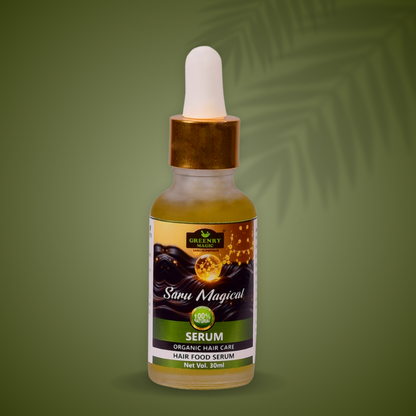 Saru Hair Food Serum  
  Herbal Hair Serum for Shine, Strength, and Scalp Nutrition ,oil ,based ,