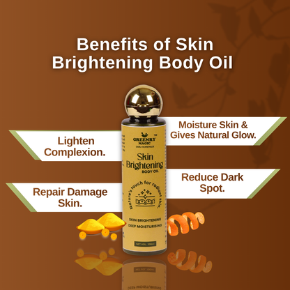 Greenry Magic Skin Brightening Body Oil – Deep Nourishment for Radiant, Glowing Skin