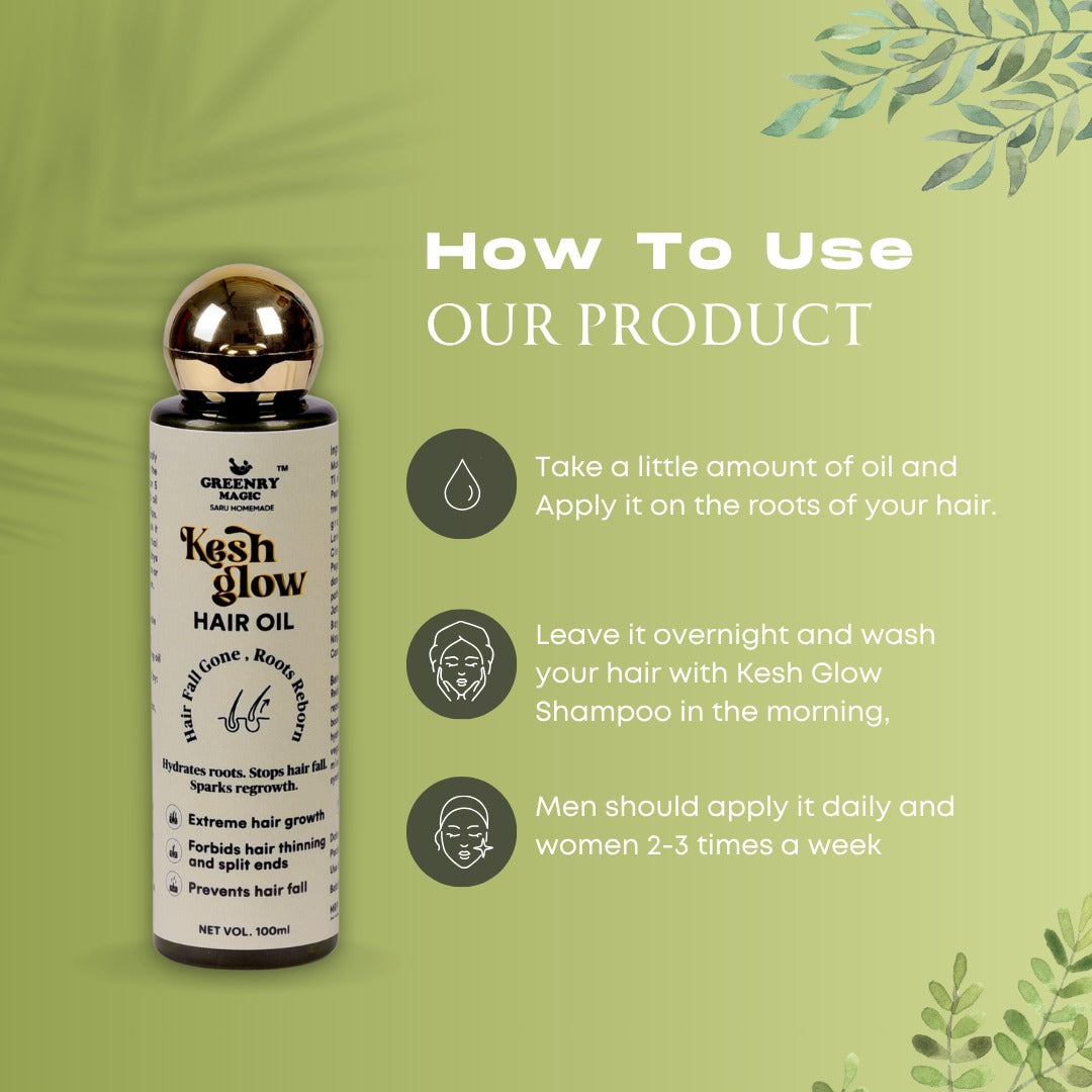 Greenry Magic – Kesh Glow Hair Oil